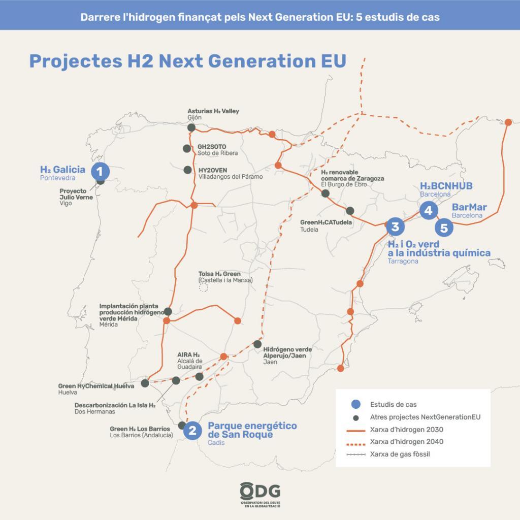 Uncovering hydrogen projects financed by the next generation eu odg